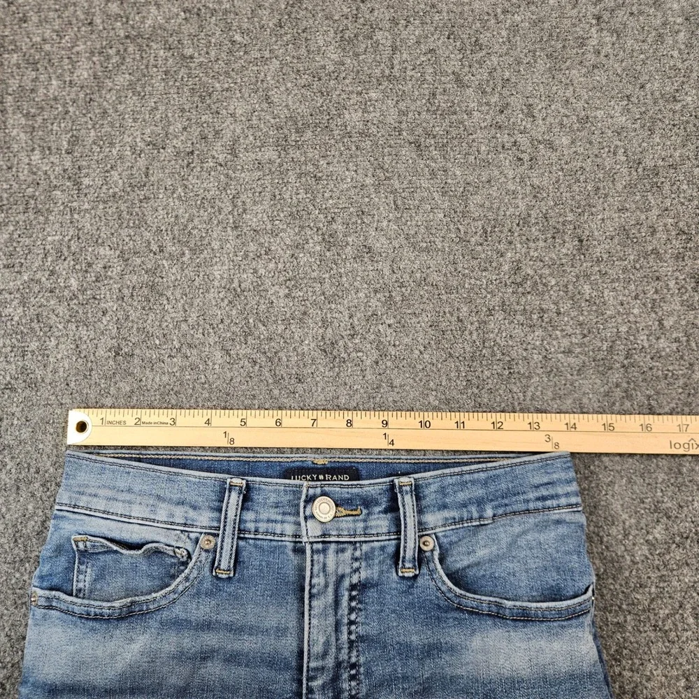 Lucky Brand Ava Mid Rise Skinny Jeans Womens 6 28 Ankle Medium Wash 21B37WP10653